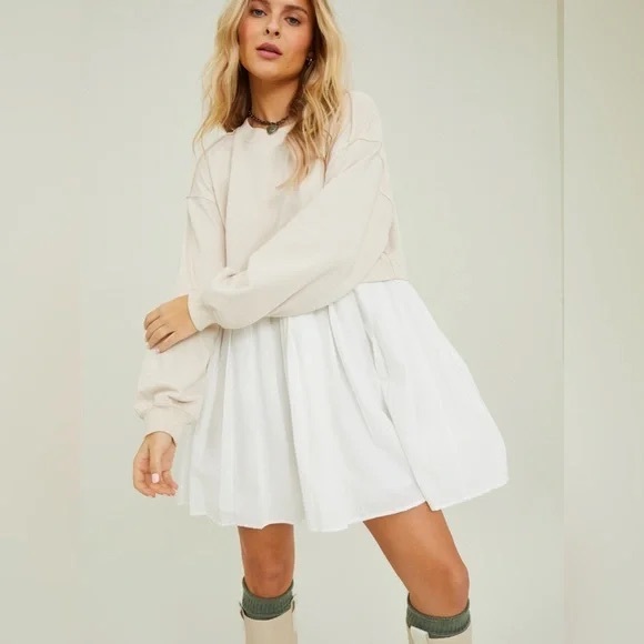 Altar'd State Dresses & Skirts - Altar’d State Edie Sweatshirt Dress Size Large